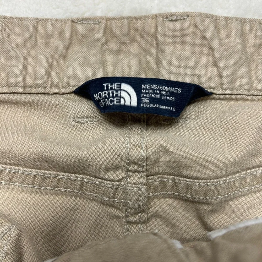 The North Face Chino Pants Mens 36 Beige Flat Front Breathable Casual Hiking